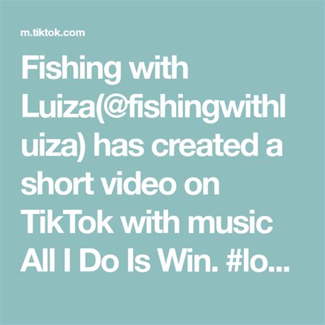 TikTok Fishing with Luiza